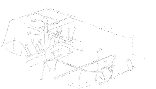 Speed Control Rod Diagram and Parts List for 136L660F000 1996 Yard Machines Lawn Tractor